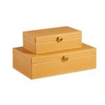 KIT CAIXAS  REVESTIDAS EM PU  – 2 PÇS