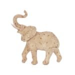 ESCULTURA ELEFANTE TRANÇADO 28 CM