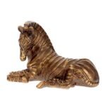 ESCULTURA ZEBRA ACABAMENTO ENVELHECIDO - Imagem 2