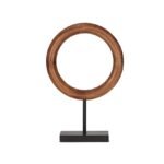 ESCULTURA CIRCULAR EM MADEIRA