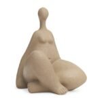 ESTATUETA MULHER SENTADA COM PERNA CRUZADA - Imagem 2